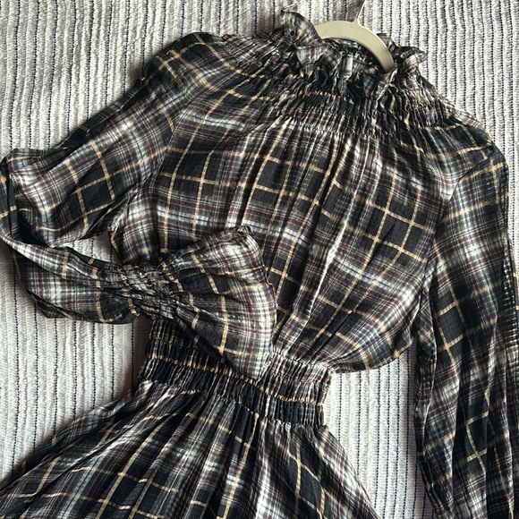 BEAUFILLE Green Plaid Sol Dress - Picture 2 of 7